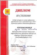 Диплом 3 степени